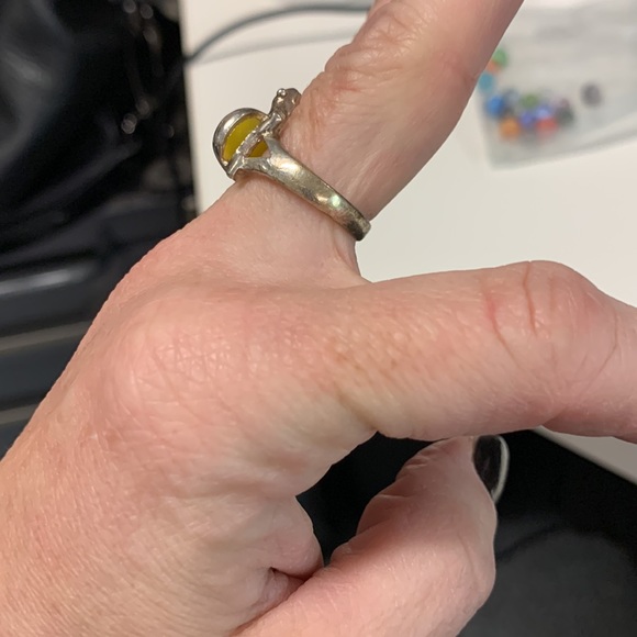 Interchangeable 17 stone 925 turtle ring - Picture 5 of 10